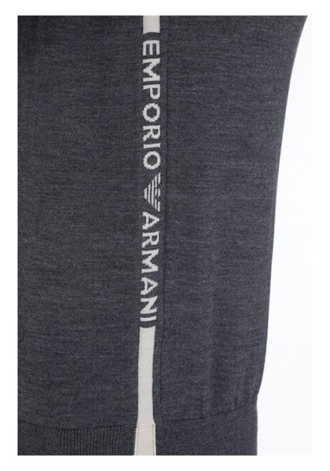 Maglia casual in lana monocromatica con logo EMPORIO ARMANI | Maglie | 6L1MXH 1MIVZ0631